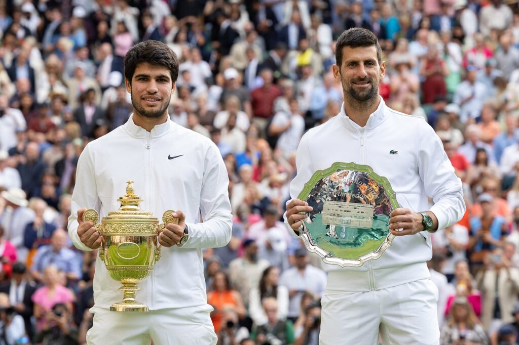 Carlos Alcaraz beats Novak Djokovic to win Wimbledon men's singles final