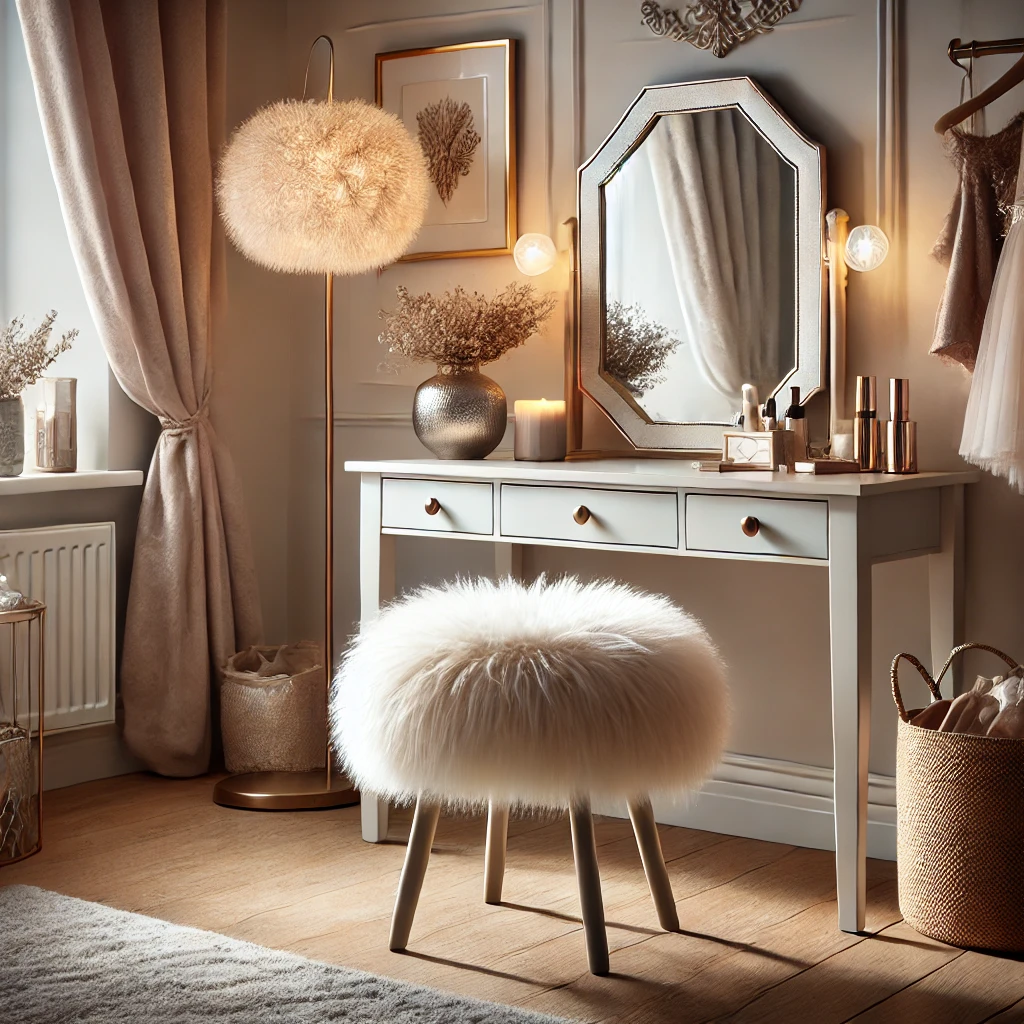 Faux Fur Stools